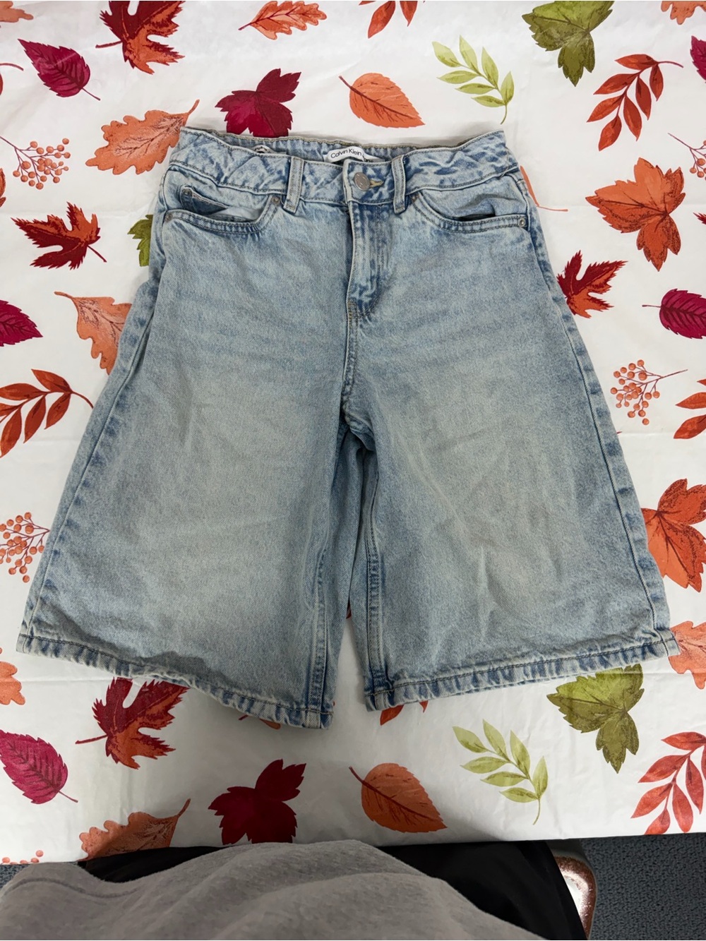 Calvin Klein Light Blue Denim Bermuda Shorts